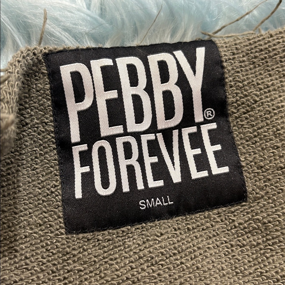 Pebby Olive Green Women's Sweatshirt - Picture 6 of 7